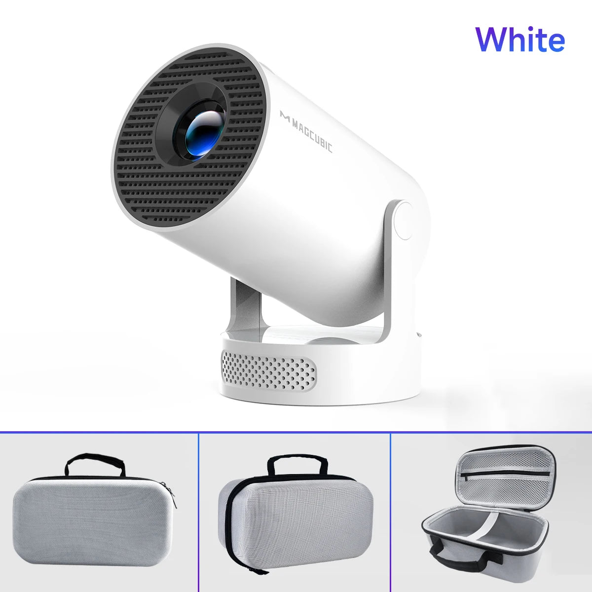 Projector Android 11 4K 1280*720P HY300 Pro + Dual Wifi 290ANSI 180°Flexible BT5.0 Cinema Outdoor Portable Projector