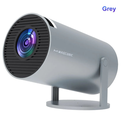 Projector Android 11 4K 1280*720P HY300 Pro + Dual Wifi 290ANSI 180°Flexible BT5.0 Cinema Outdoor Portable Projector